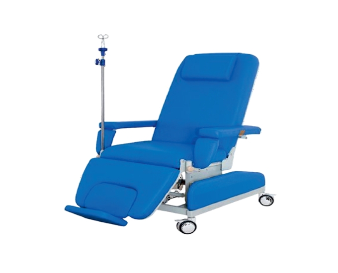 Blood Transfusion Chair with Adjustable Backrest and Knee Support