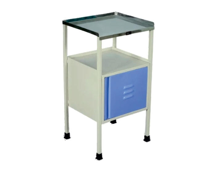 Deluxe Patient Medical Cupboard with Drawer and Stainless Steel Top