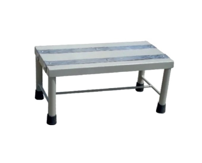Double Step Foot Stool with Anti-Slip Aluminium Tread