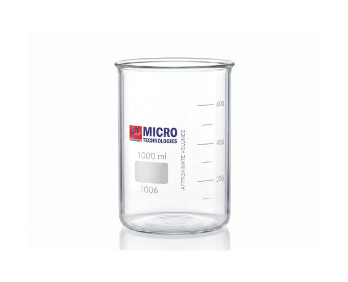 Laboratory Griffin Beaker Low Form with Pour Spout for Liquid Handling