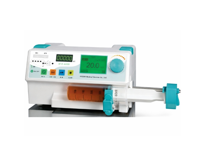 Medical Syringe Pump with High Accuracy Flow Control and Alarm System