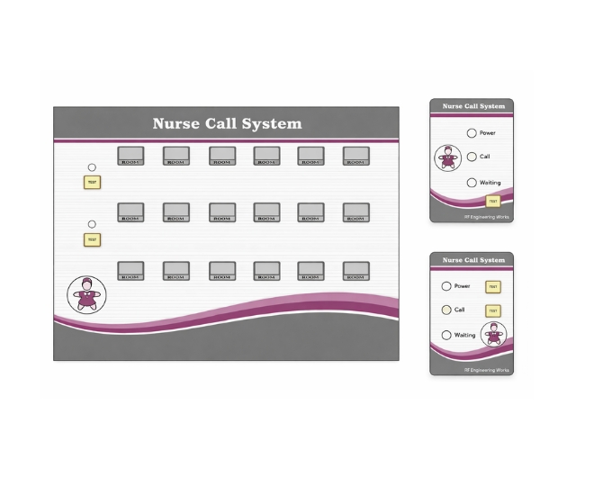 Nurse Call System for Hospital Communication with Central Monitoring Panel