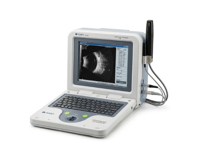 Portable A-Scan Biometry Device with Touchscreen and IOL Power Calculation