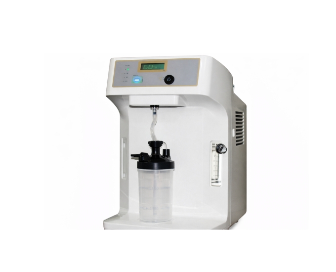 Portable Oxygen Concentrator with Battery Backup and Variable Flow