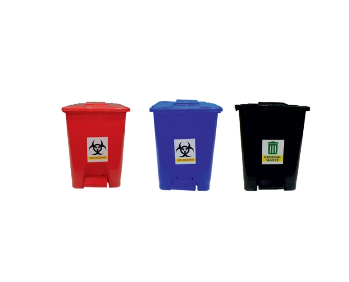 Stainless Steel Push Can Dustbin with Swing Lid