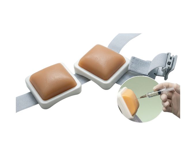 Wearable IV Injection Training Pad with Replaceable Skin and Vein Practice
