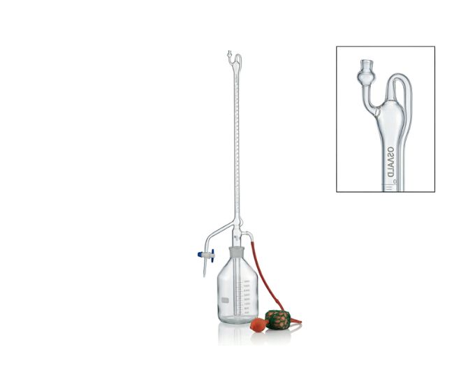 Automatic Zero Class A Burette with PTFE Stopcock and Reservoir for Precision Titration