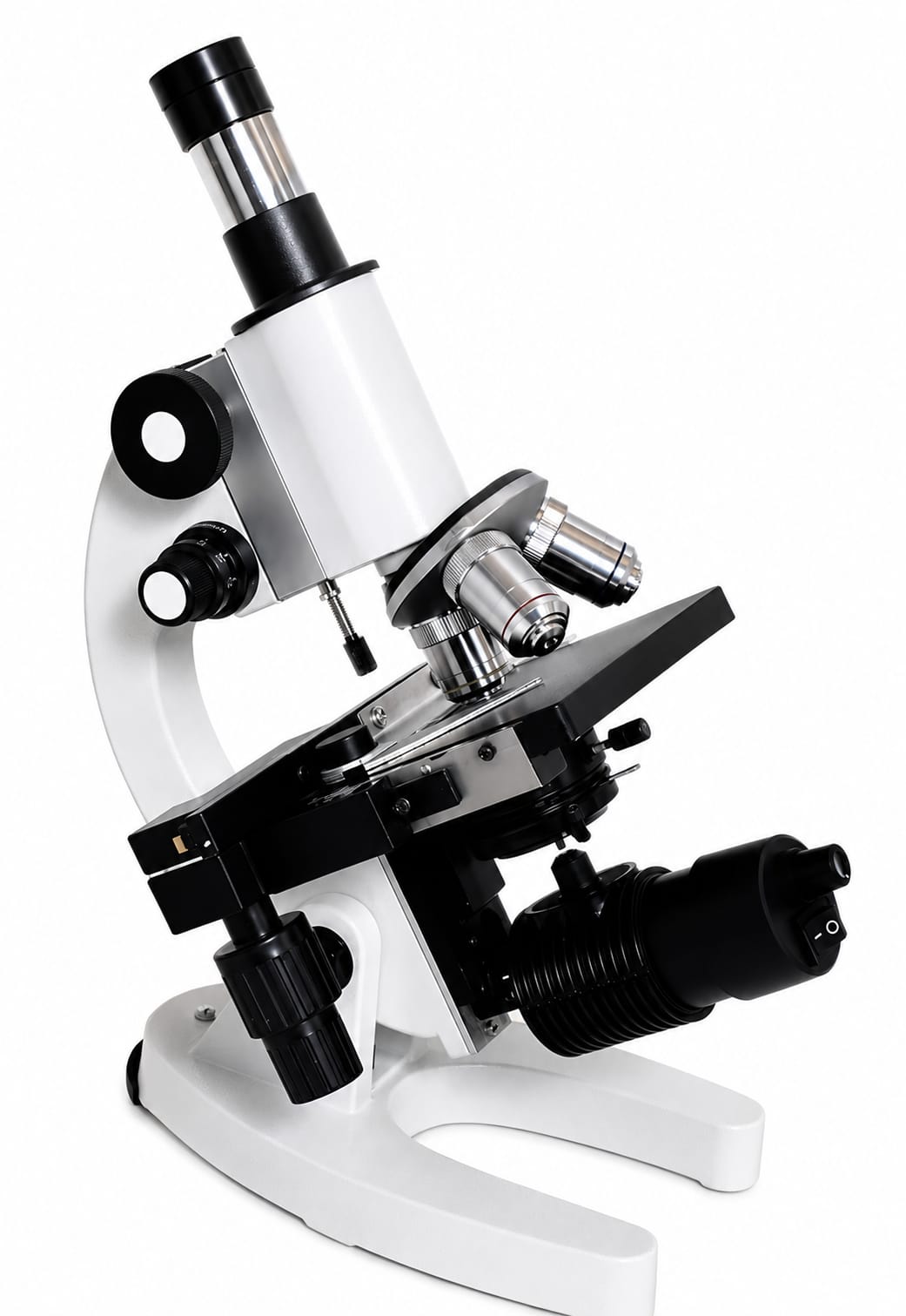 Janosci |Compound Medical Pathology Microscope with Slides for Students Magnification: 100X to 1500X