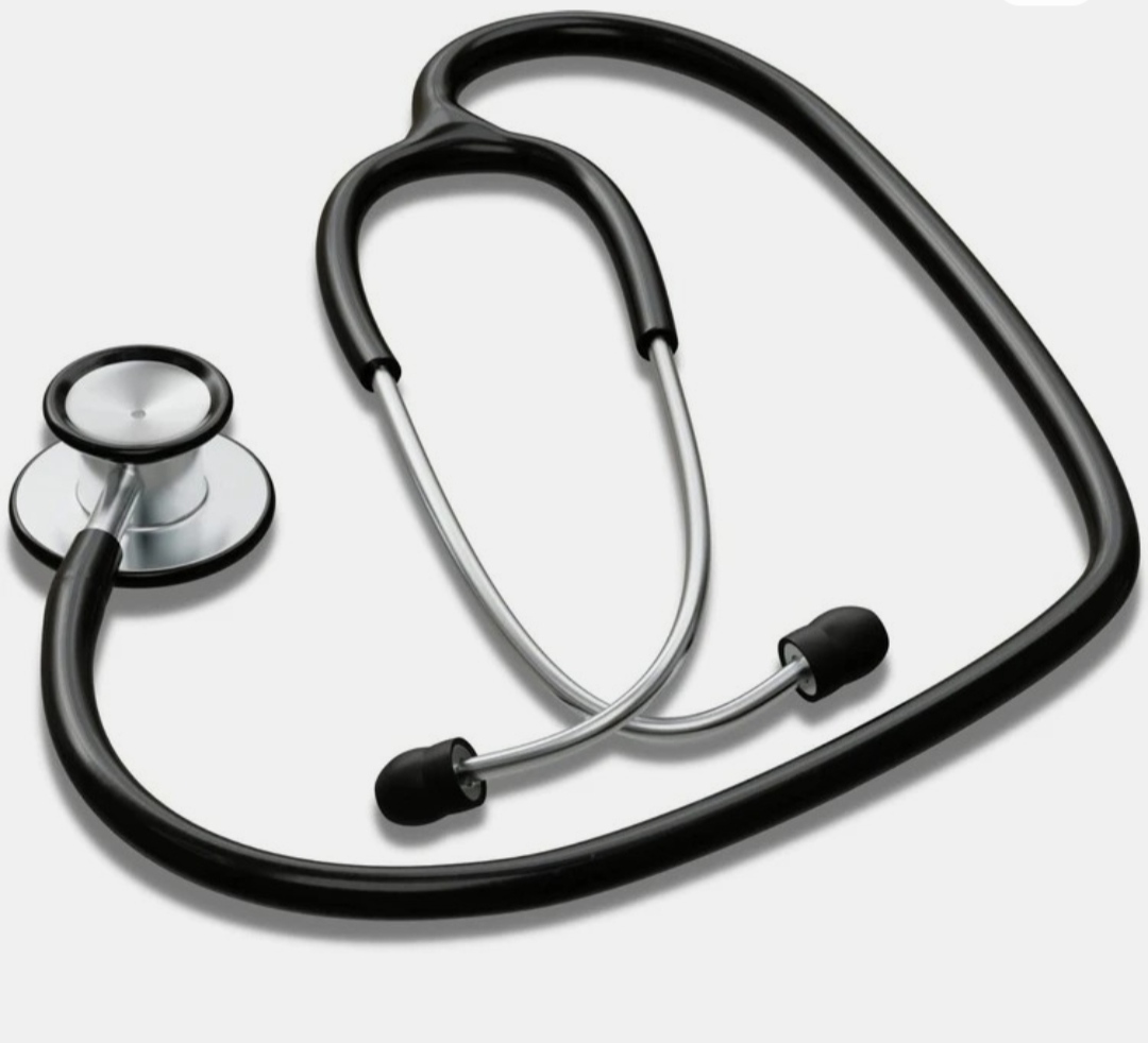 Janosci Stethoscope for doctors, medical students and nurses (black)